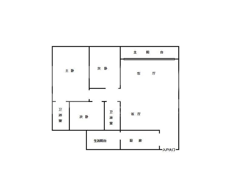御琴华府二手房户型图