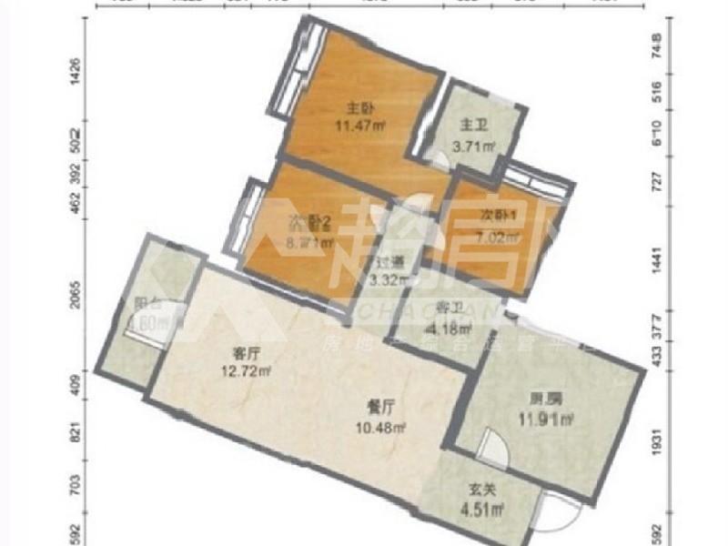 美的中交翰诚二手房户型图