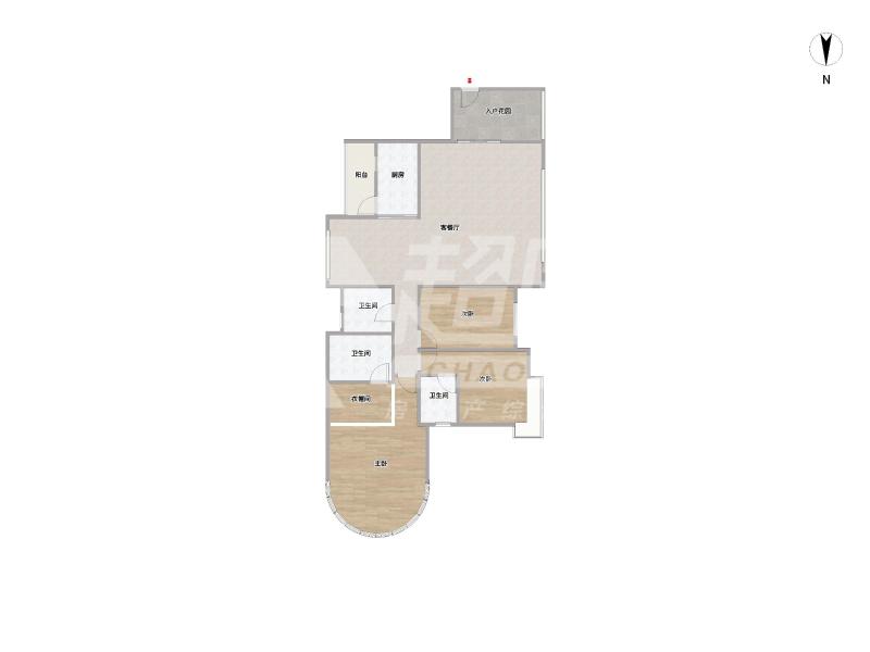 嘉信城市花园三期二手房户型图