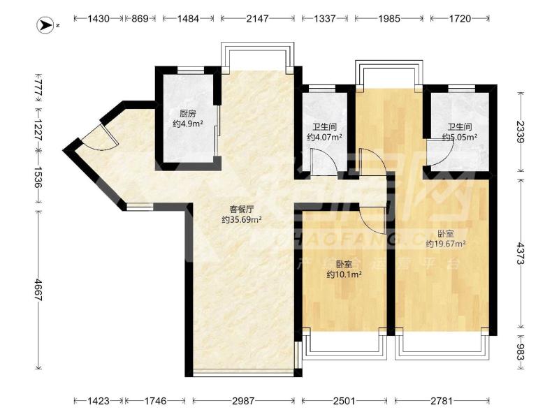 金域滨江（三期）二手房户型图