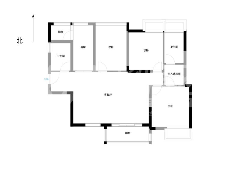 华侨城天鹅湖二手房户型图
