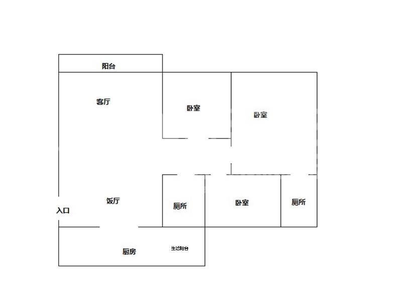 聚丽豪庭二手房户型图