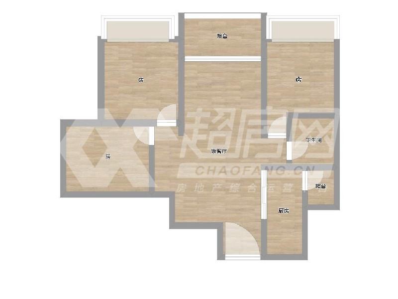 伦教保利中央公园二手房户型图