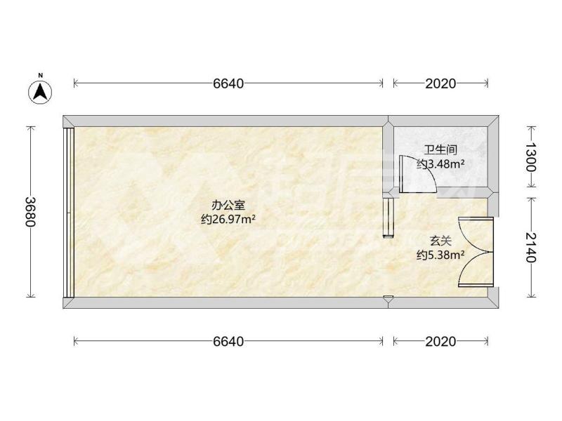 绿地中心（商住楼）二手房户型图