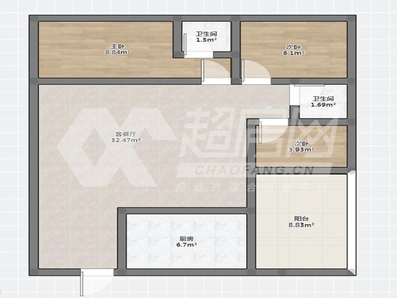 美的海岸花园二手房户型图