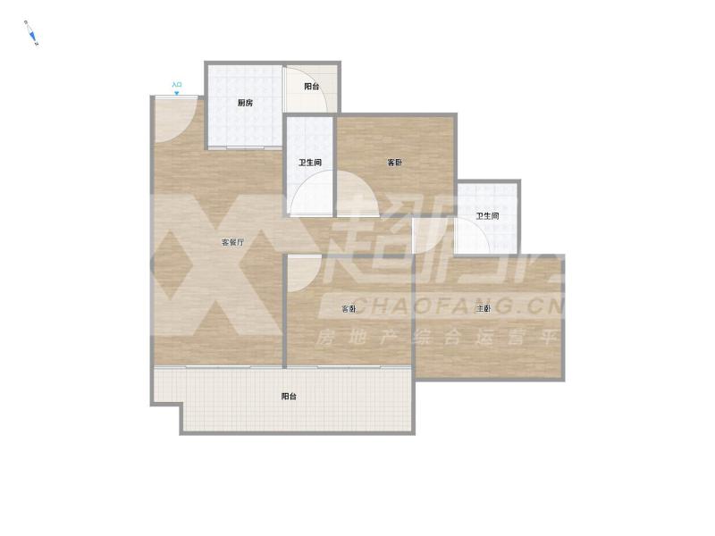 保利悦公馆二手房户型图