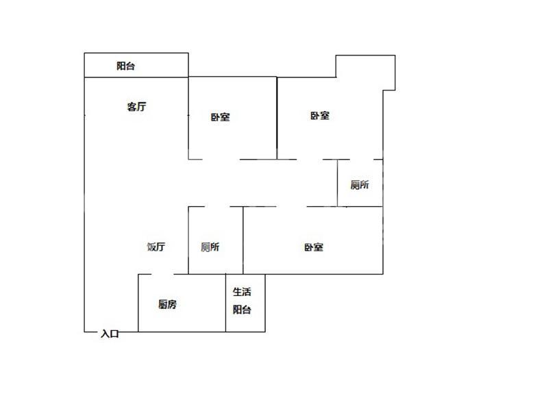 现代名邸二手房户型图