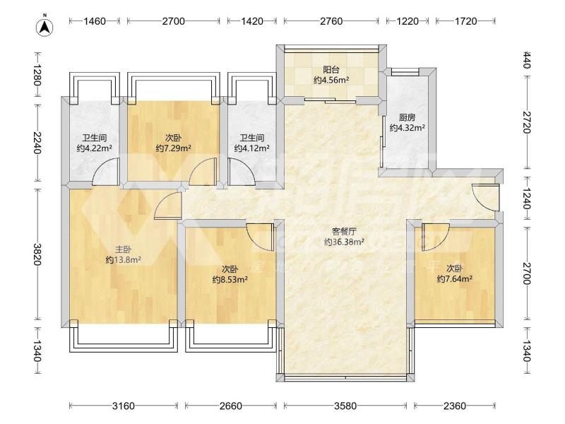 龙光天瀛二手房户型图
