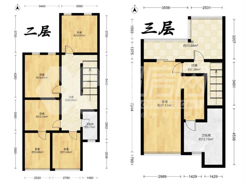 兰乔圣菲（别墅）二手房户型图