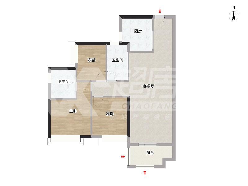 美的桂畔君兰二手房户型图