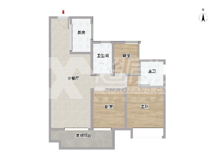 美的云和悦西园二手房户型图
