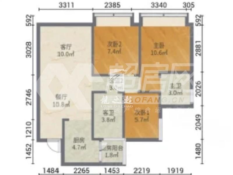 禹洲朗廷湾二手房户型图