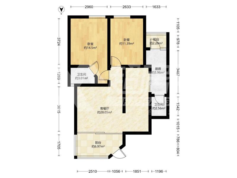 乐雅苑二手房户型图