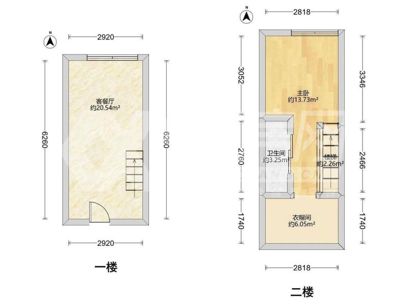 云谷广场（商住楼）二手房户型图
