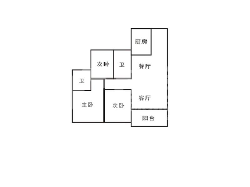 美的君瀚嘉园二手房户型图