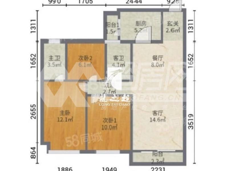 碧桂园蔚蓝苑二手房户型图