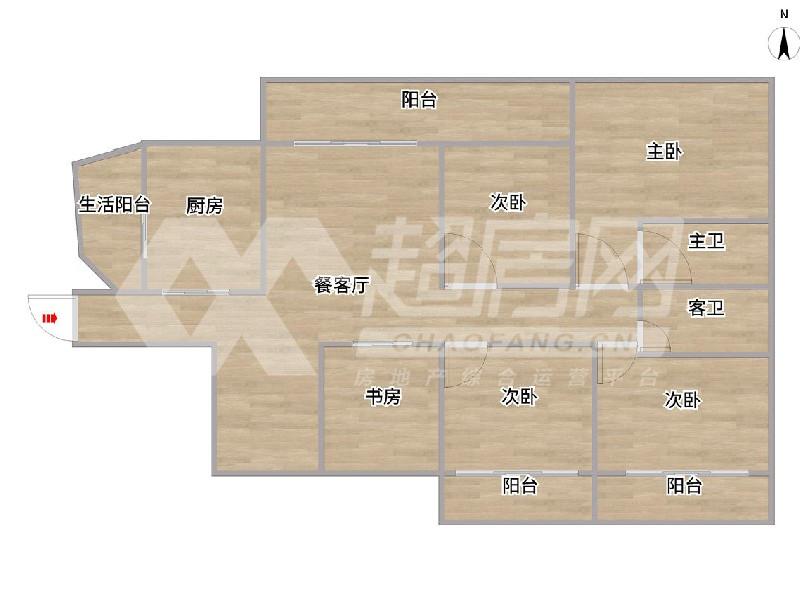保利百合二手房户型图
