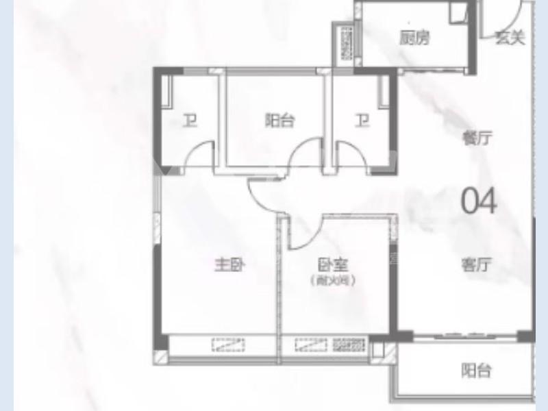 碧桂园芳邻苑二手房户型图
