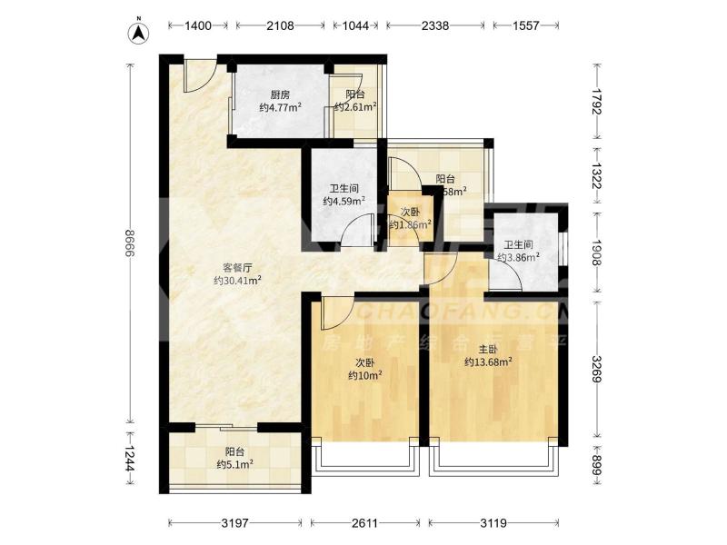 新希望锦官半岛二手房户型图
