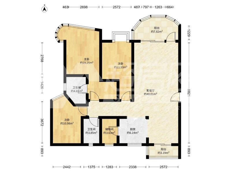 新基星河名居二手房户型图