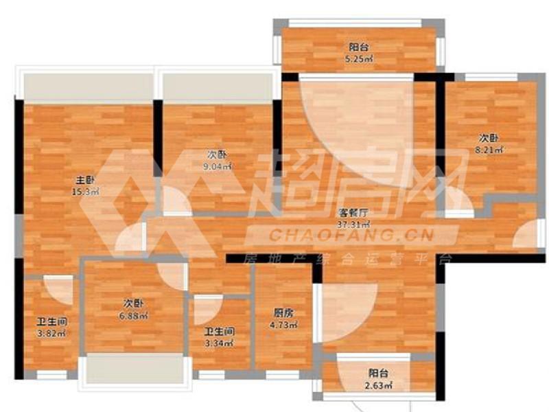 碧桂园右里苑二手房户型图