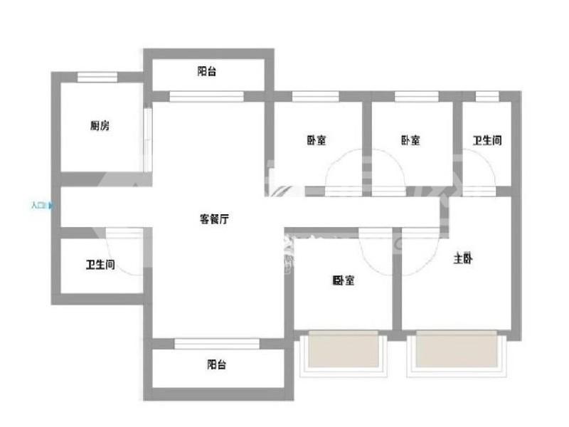 龙湖江与城二手房户型图