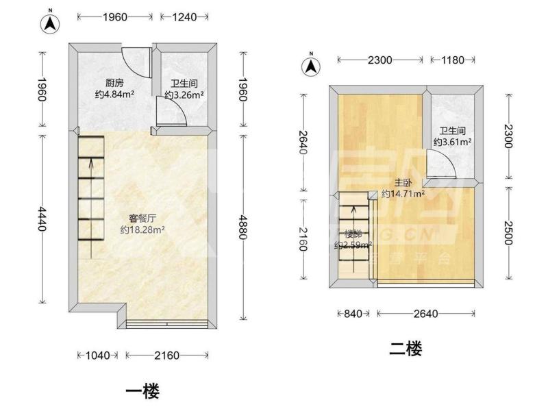 华侨城碧云1号二手房户型图