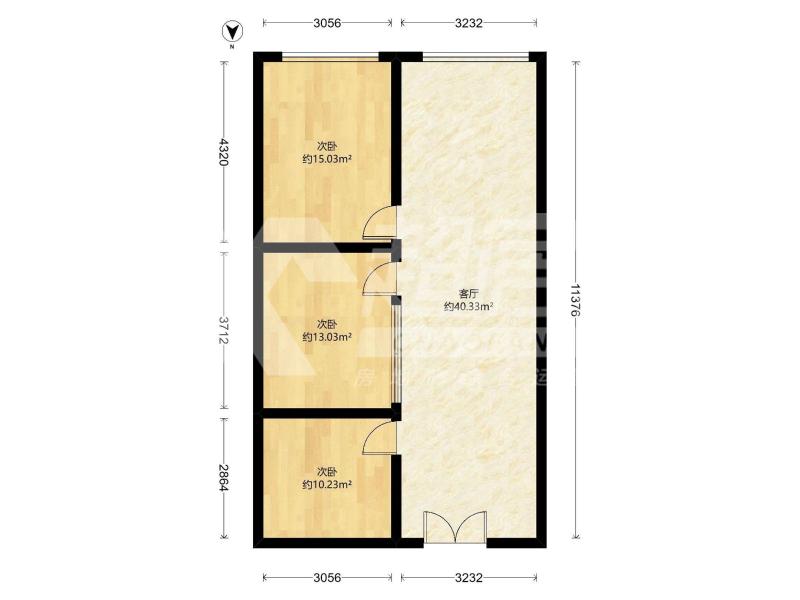 绿地中心（商住楼）二手房户型图