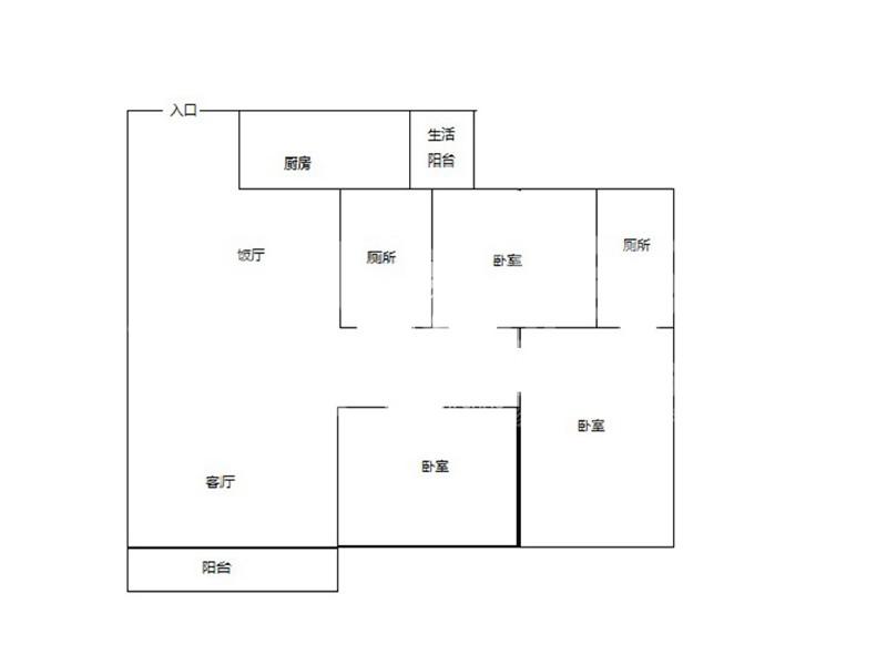 南湖花园二手房户型图