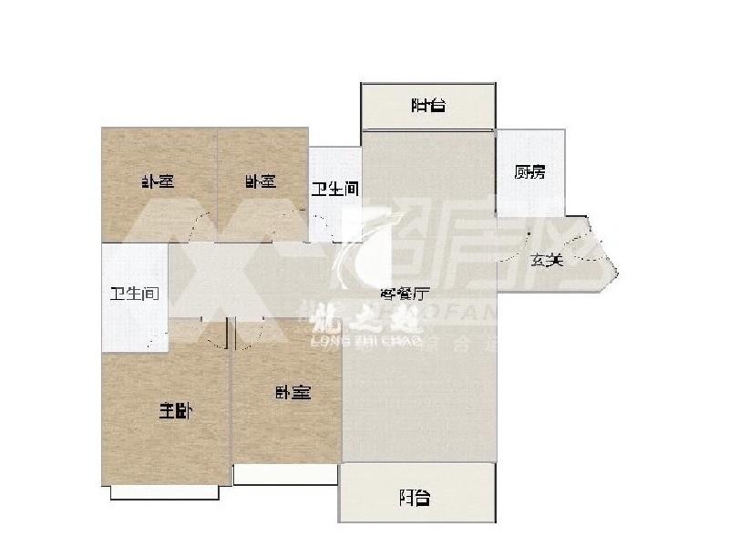 伦教保利中央公园二手房户型图