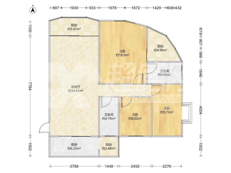 碧怡阁二手房户型图