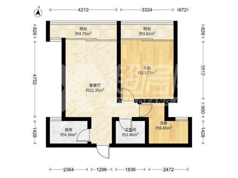 嘉兆台二手房户型图
