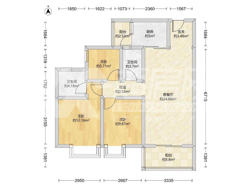 龙湖春江名城二手房户型图