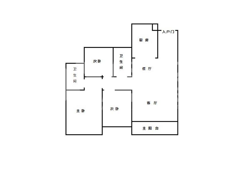瀚康华府二手房户型图