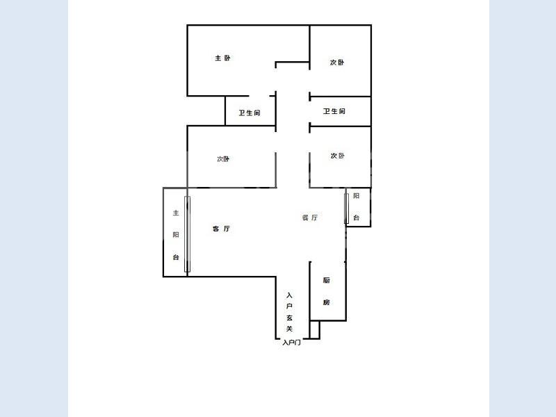 瀚康华府二手房户型图