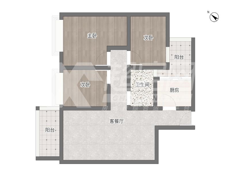 嘉信城市花园一期二手房户型图