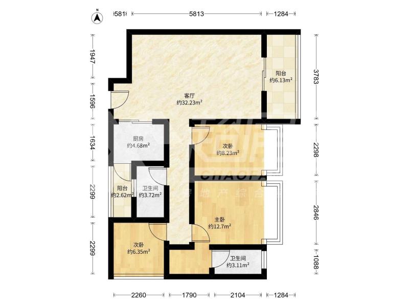 纯自然二手房户型图