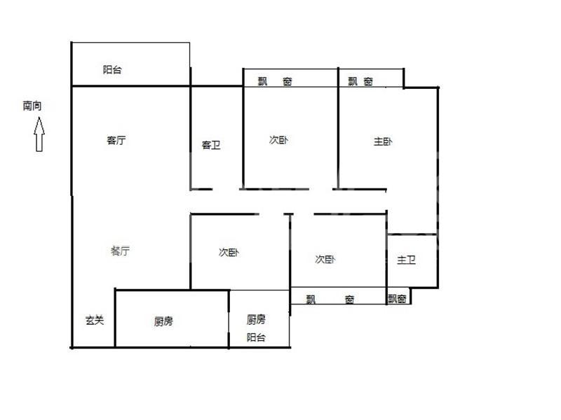 都市经典二手房户型图