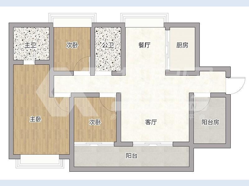 实地紫藤公馆二手房户型图
