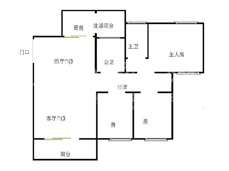 恒大江湾二手房户型图