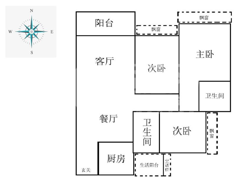 都市经典二手房户型图