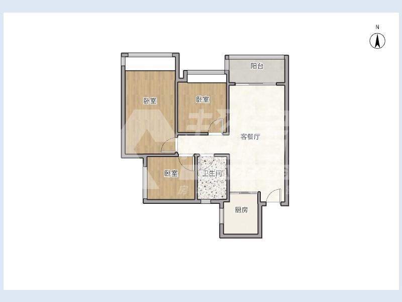 信业悦容台二手房户型图