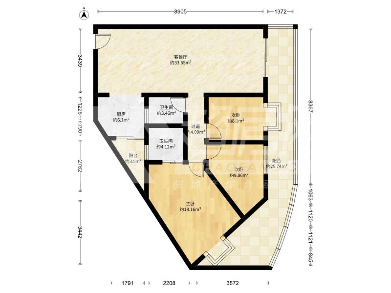 柏景楼二手房户型图