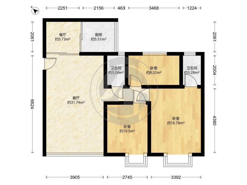 翠逸轩(顺)二手房户型图
