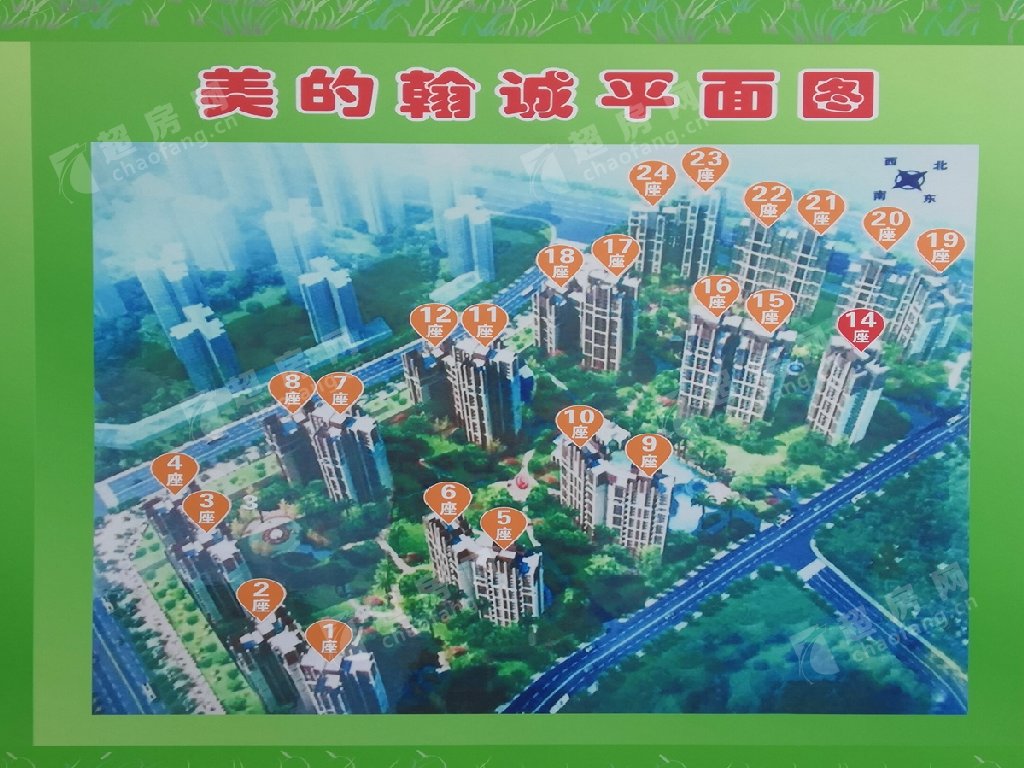 美的翰城花园交通图