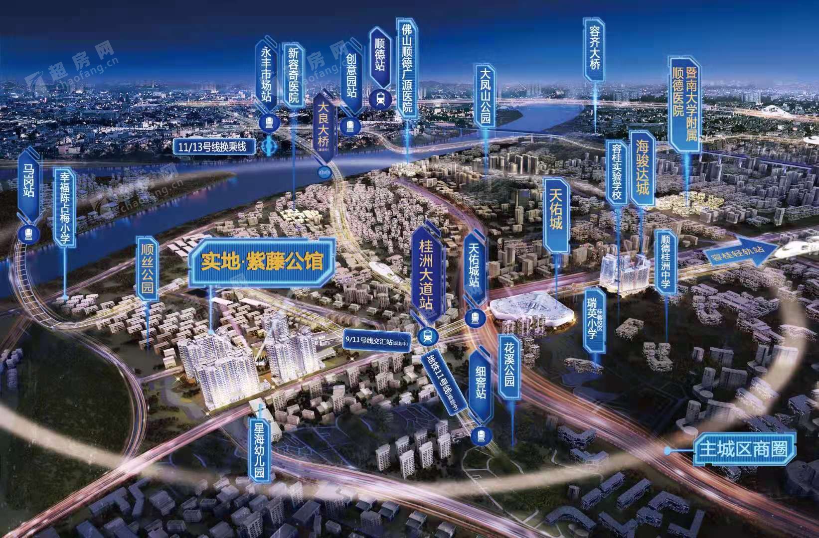 实地紫藤公馆（新房）新房交通图