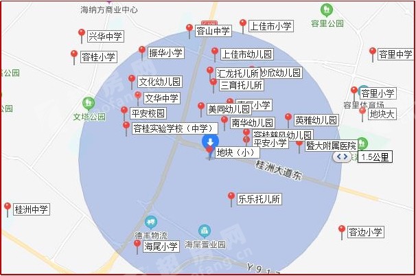 信业悦容台（新房）新房交通图