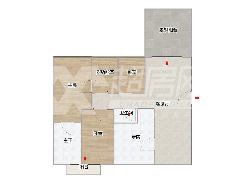 嘉信城市花园三期出租房户型图