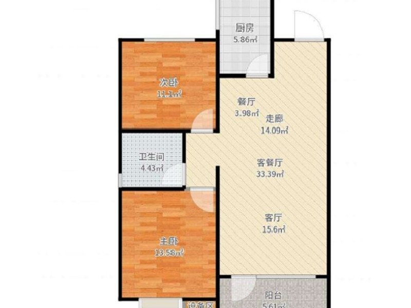 康丽花苑出租房户型图