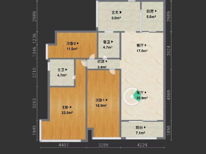 佳兆业可园出租房户型图